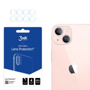 Kameros stiklas skirtas iPhone 14 7H 3mk Lens Protection serijos objektyvui
