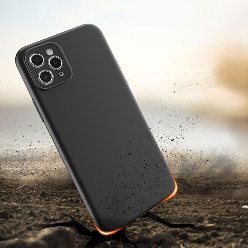 Minkštas dėklas, skirtas Motorola Moto E32 plonas silikoninis dangtelis juodas
