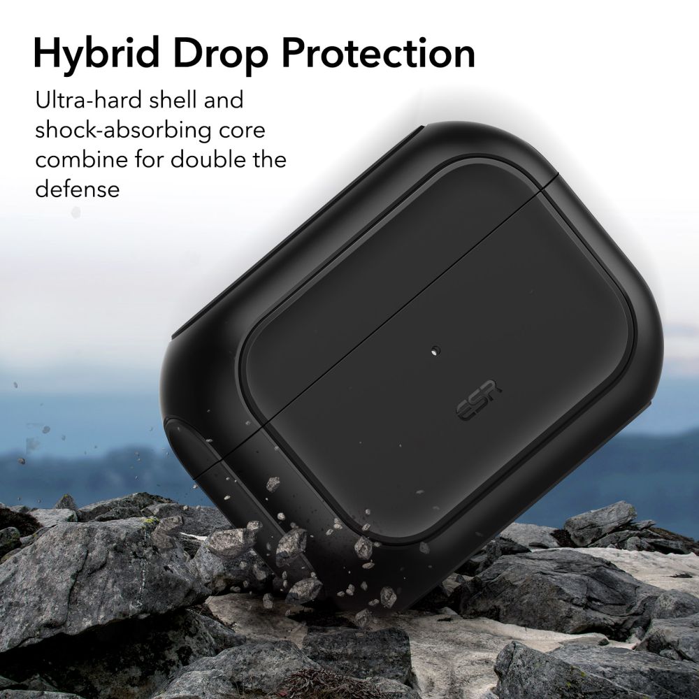 Dėklas ESR Orbit HaloLock MagSafe Apple AirPods Pro 1 / 2 Juodas