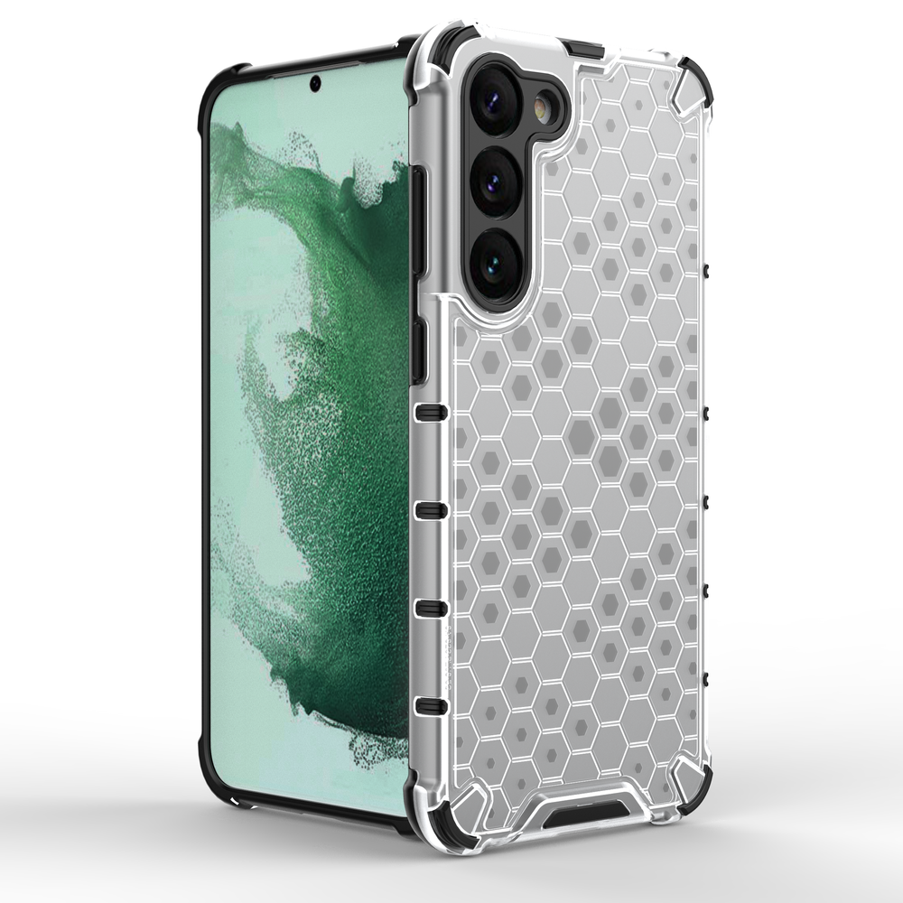 Šarvuotas Honeycomb dėklas Samsung Galaxy S23+ – juodas