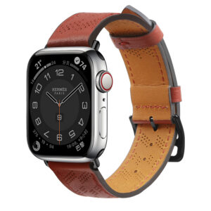 Strap Leather dirželis Apple Watch 38 / 40 / 41 mm - raudonas