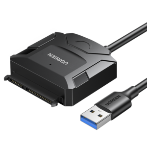 Ugreen 2.5'' / 3.5'' kietojo disko adapterio kabelis (USB-A 3.0 - SATA) juodas (CR108)