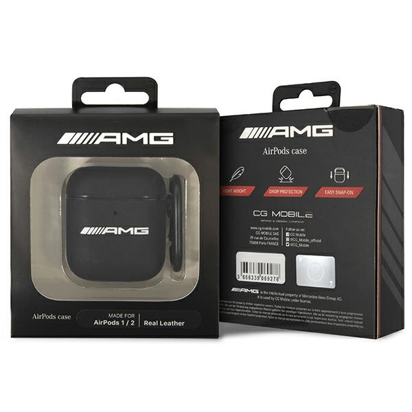 Mercedes-AMG odinis dėklas AirPods 1/2 – juodas