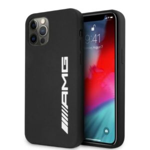 Mercedes-AMG silikoninis dėklas iPhone 12 Pro Max – juodas