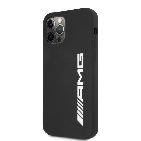 Mercedes-AMG silikoninis dėklas iPhone 12 Pro Max – juodas