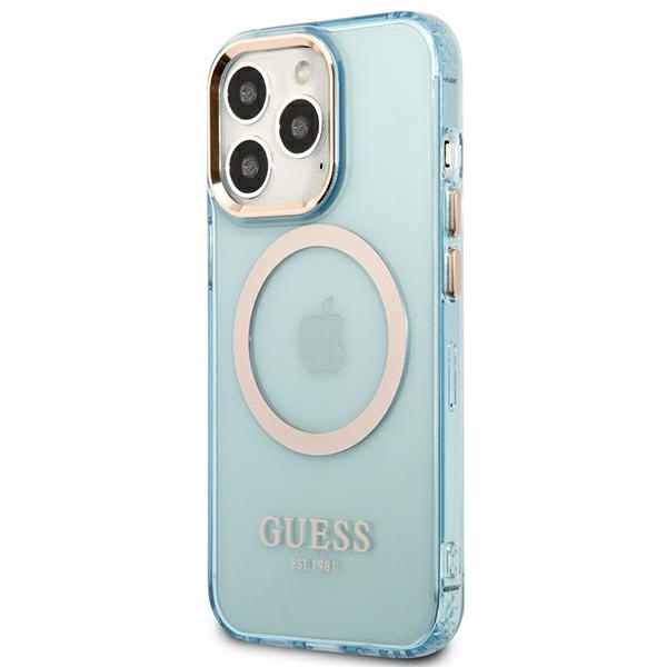 Guess MagSafe dėklas iPhone 13 / 13 Pro – mėlynas