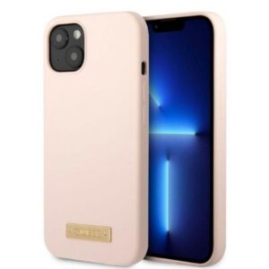Guess MagSafe silikoninis dėklas iPhone 13 – rožinis