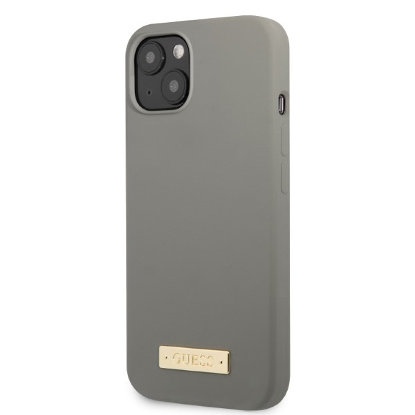 Guess MagSafe silikoninis dėklas iPhone 13 – pilkas