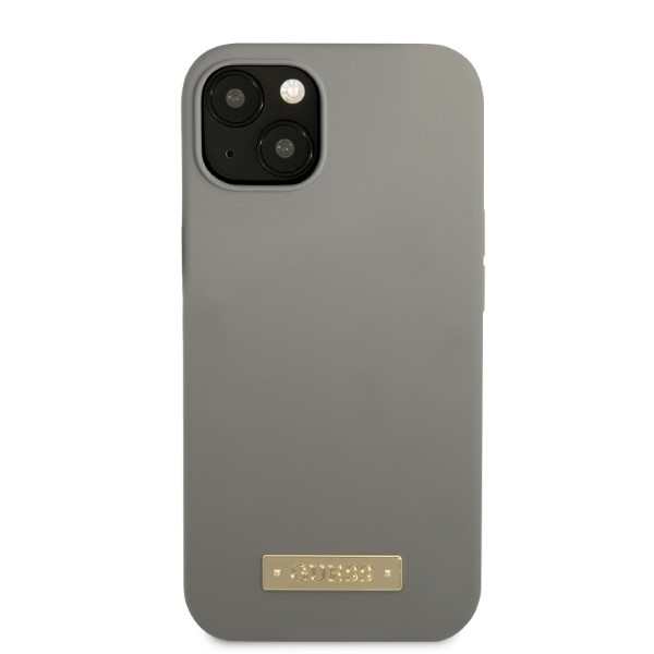 Guess MagSafe silikoninis dėklas iPhone 13 – pilkas