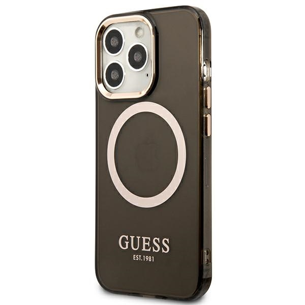 Guess MagSafe dėklas iPhone 13 Pro Max – juodas