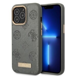 Guess MagSafe dėklas iPhone 13 Pro Max – pilkas
