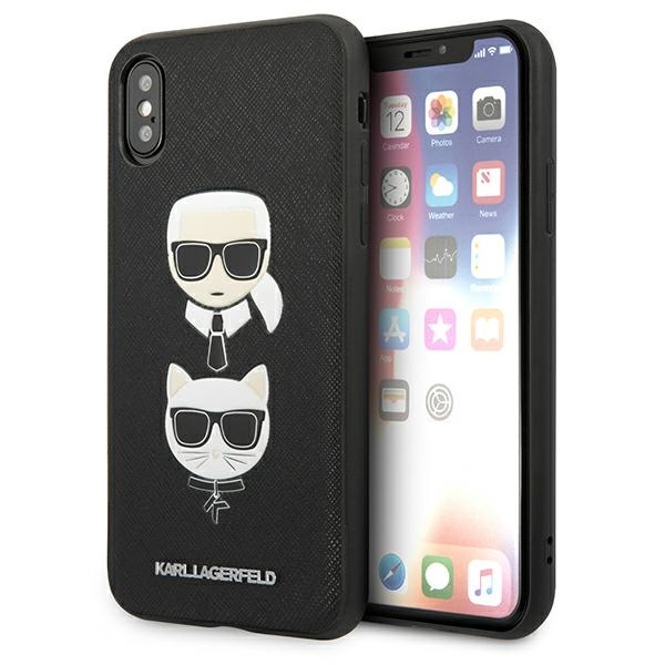 Karl Lagerfeld dėklas iPhone XS Max – juodas