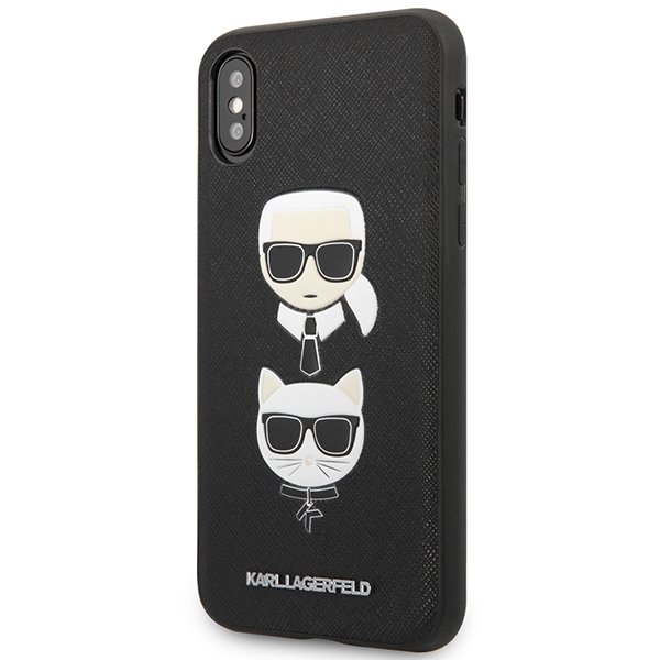 Karl Lagerfeld dėklas iPhone XS Max – juodas