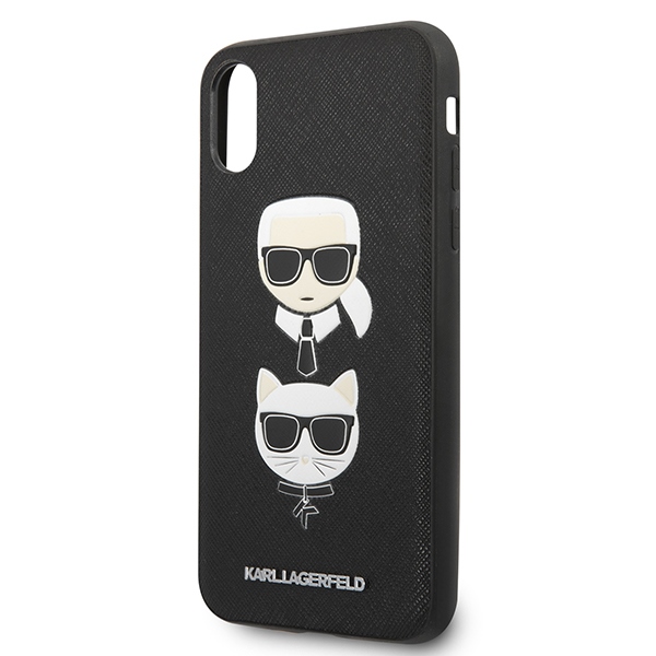 Karl Lagerfeld dėklas iPhone XS Max – juodas