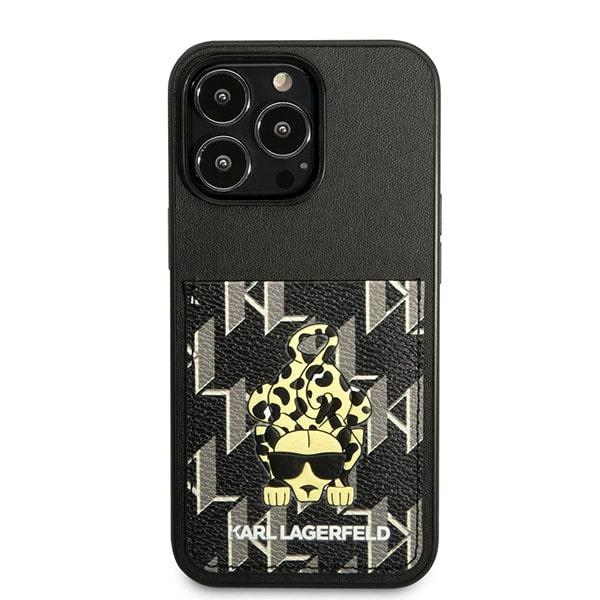 Karl Lagerfeld Karlimals Cardslot dėklas iPhone 13/13 Pro – juodas