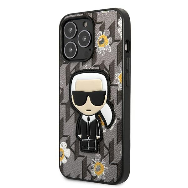 Karl Lagerfeld kietas dėklas iPhone 13/13 Pro – pilkas