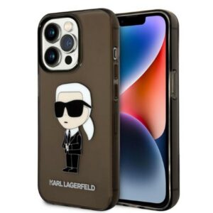 Karl Lagerfeld dėklas iPhone 14 Pro – juodas