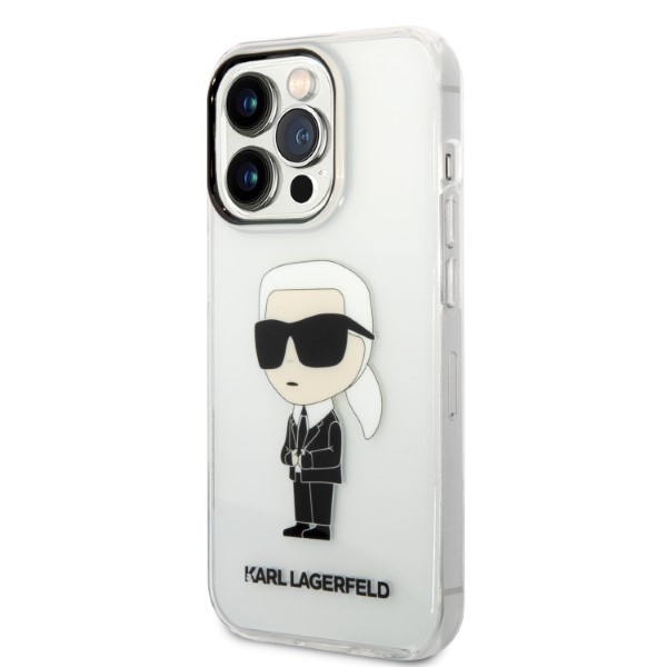 Karl Lagerfeld skaidrus dėklas iPhone 14 Pro