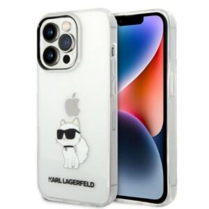 Karl Lagerfeld dėklas iPhone 14 Pro Max – skaidrus, Choupette