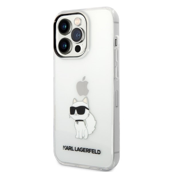 Karl Lagerfeld dėklas iPhone 14 Pro Max – skaidrus, Choupette