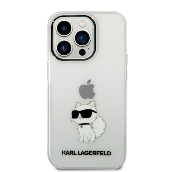 Karl Lagerfeld dėklas iPhone 14 Pro Max – skaidrus, Choupette