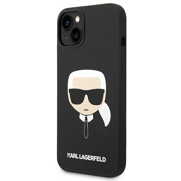 Karl Lagerfeld MagSafe dėklas iPhone 14/15 Plus – juodas