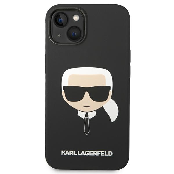 Karl Lagerfeld MagSafe dėklas iPhone 14/15 Plus – juodas