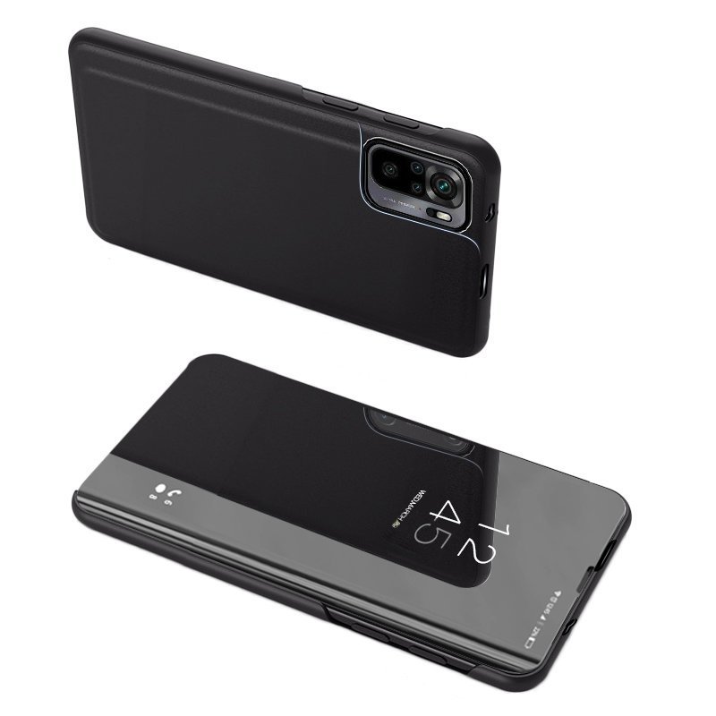 Clear View dėklas Xiaomi 13 su atvartu – juodas