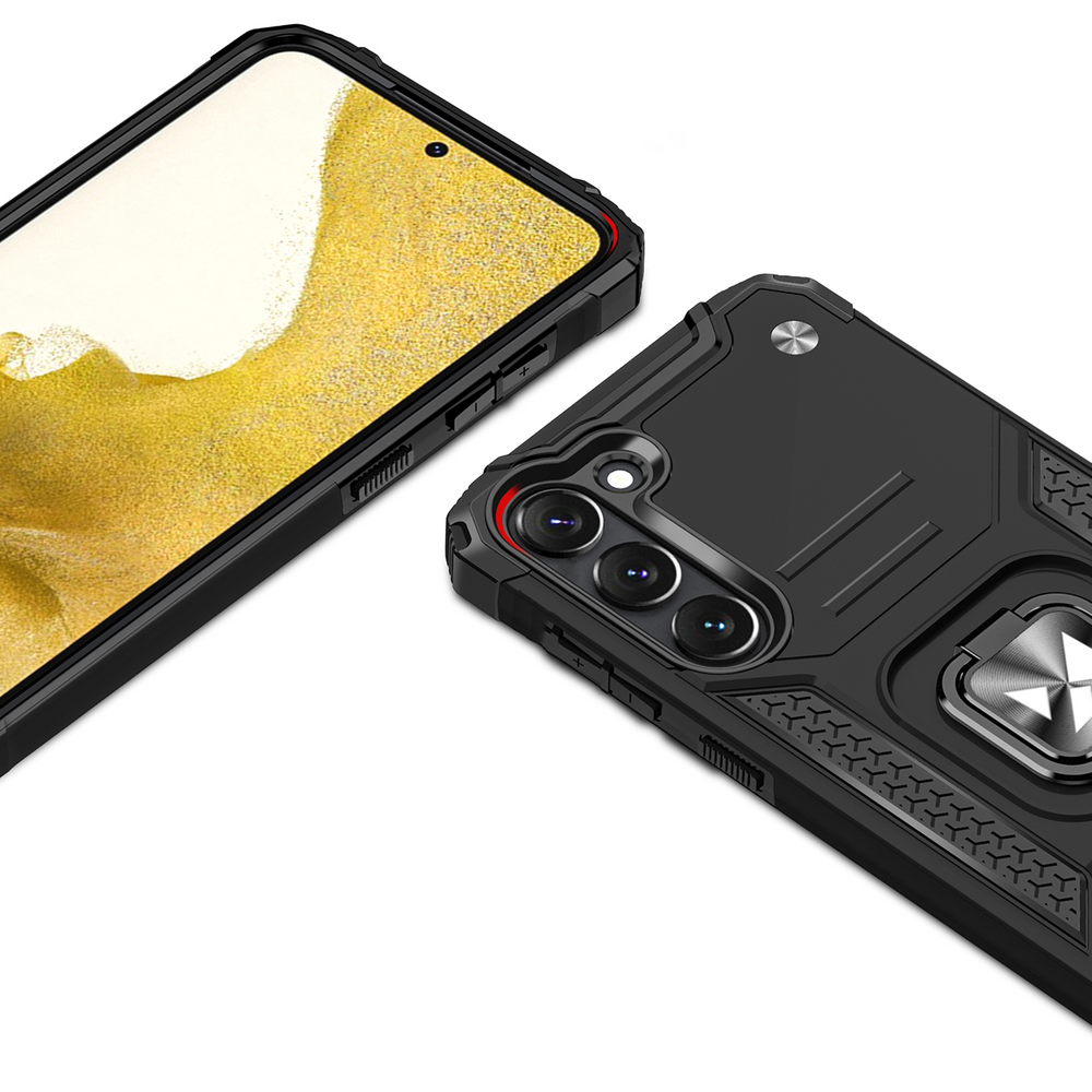 Wozinsky Ring Armor dėklas Samsung Galaxy S23+ – juodas