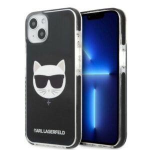 Karl Lagerfeld dėklas iPhone 13 mini – juodas, Choupette