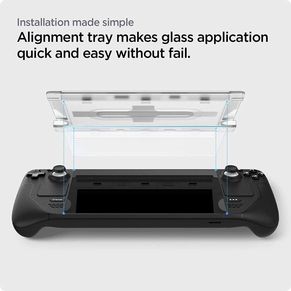 Apsauginis stiklas Spigen Glas.tR "EZ Fit" Steam Deck / OLED, skaidrus