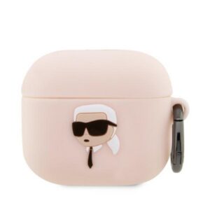 Karl Lagerfeld silikoninis dėklas AirPods 3 – rožinis