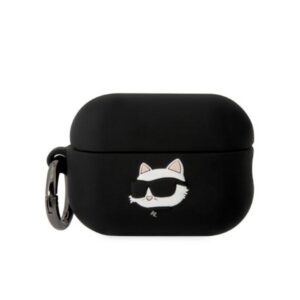Karl Lagerfeld silikoninis dėklas AirPods Pro 2 – juodas