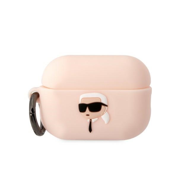 Karl Lagerfeld silikoninis dėklas AirPods Pro 2 – rožinis