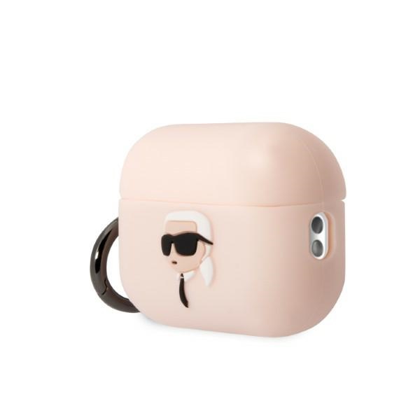 Karl Lagerfeld silikoninis dėklas AirPods Pro 2 – rožinis