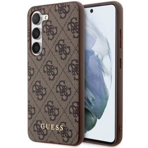 Guess 4G dėklas Samsung Galaxy S23 – rudas