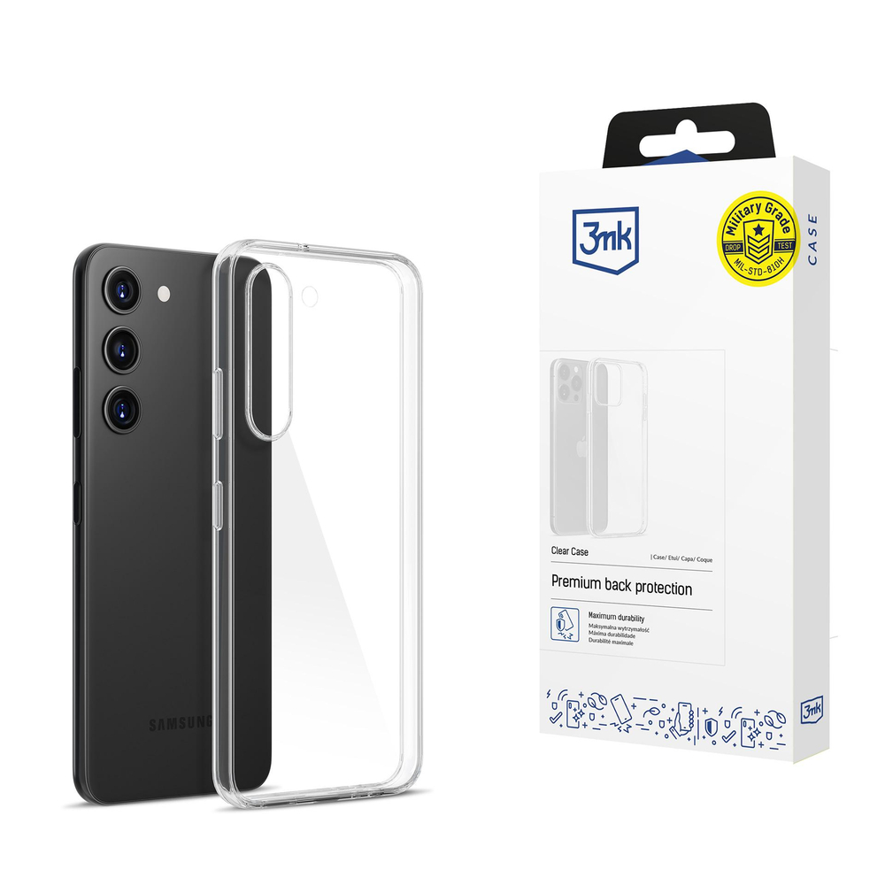 Samsung Galaxy S23 5G – 3mk skaidrus dėklas