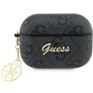 Guess AirPods Pro 2 dėklas – juodas, 4G Charm