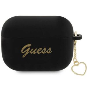 Guess silikoninis dėklas AirPods Pro 2 – juodas