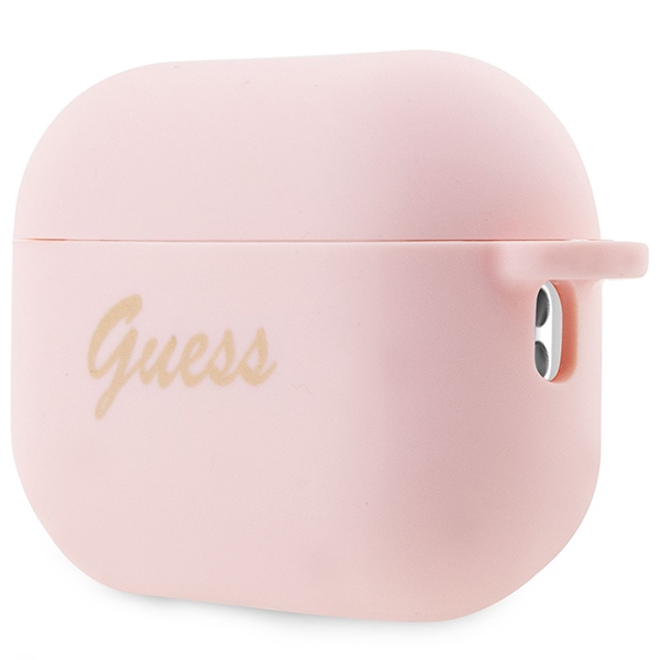 Guess silikoninis dėklas AirPods Pro 2 – rožinis, širdelė