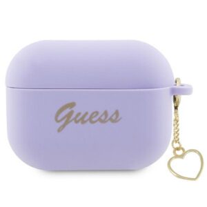 Guess silikoninis dėklas AirPods Pro 2 – violetinis