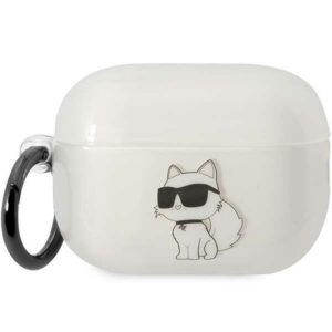 Karl Lagerfeld dėklas AirPods Pro 2 – skaidrus Choupette