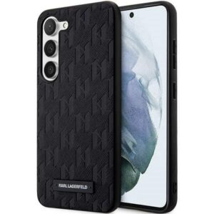 Karl Lagerfeld Saffiano dėklas Galaxy S23+ – juodas
