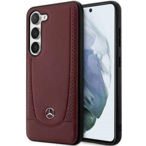 Mercedes-Benz Leather Urban dėklas Galaxy S23+ – raudonas