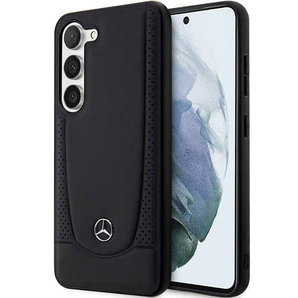 Mercedes odinis dėklas Samsung Galaxy S23 – juodas