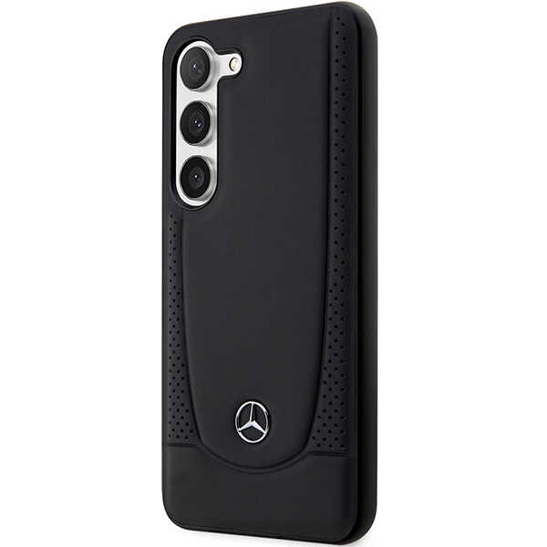 Mercedes odinis dėklas Samsung Galaxy S23 – juodas