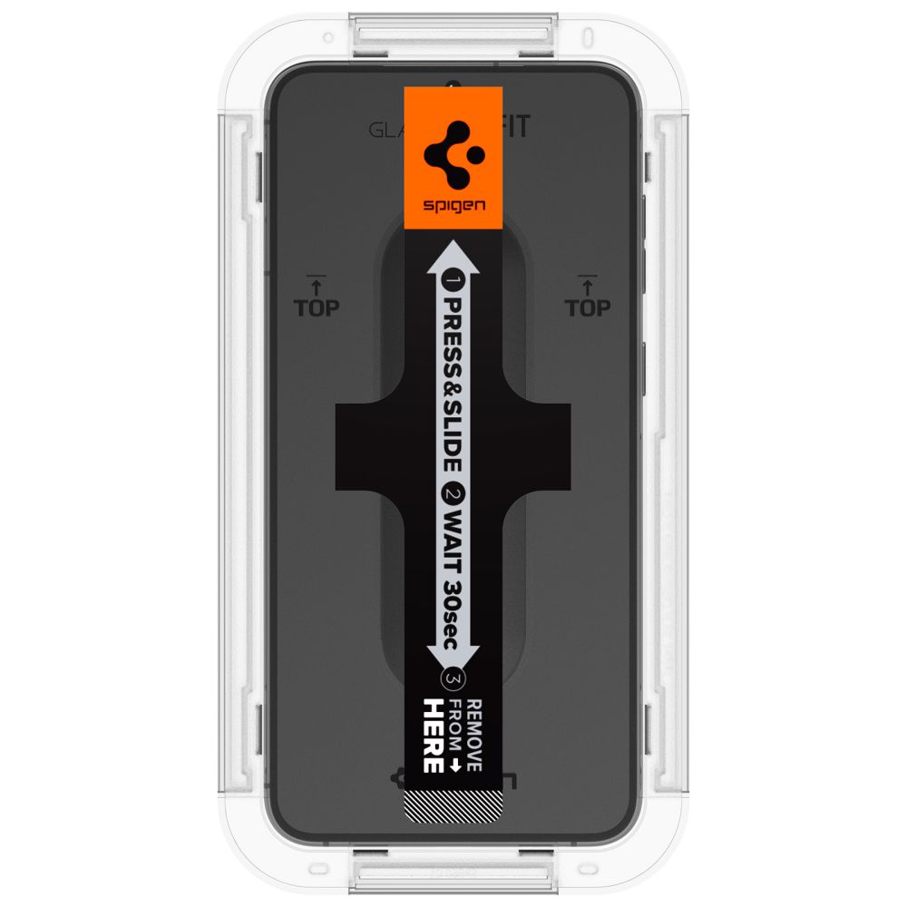 Apsauginis stiklas Spigen Glas.tR EZ Fit Galaxy S23, skaidrus (2 vnt.)