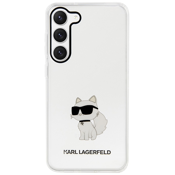 Karl Lagerfeld dėklas Galaxy S23+ – skaidrus