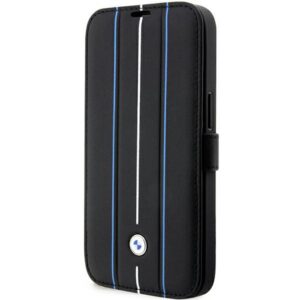 BMW odinis dėklas-knygutė iPhone 14 Pro – juodas