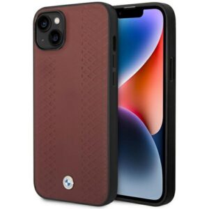 BMW odinis dėklas iPhone 14 6.1 – burgundiškas